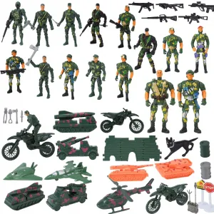 Christmas Advent Calendar With Military Army Man,Christmas Countdown Calendars With Soldier Action Figures, Weapons and Gear Accessories Toys for Kids Boys Teens Xmas Party Favors Gifts