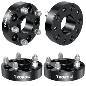5x5 Wheel Spacers Compatible with Grand Cherokee, 1.5" Forged Hub Centric M14x1.5 Stud Hub Bore 71.5mm for 2011-2021 Durango, 2011-2021 Grand Cherokee,2011-2021 Gladiator, Gladiator Wrangler