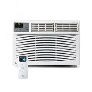 8000 BTU Window Air Conditioner U-Shaped With RC, High-Efficiency Cooling Small Window Air Conditioner with Remote Control and Washable Filter, Quiet Operation, Cooling Up to 250 Sq Ft, 115V/60Hz