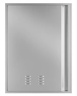 Outdoor Kitchen Doors 27" H x 20" W, Stainless Steel BBQ Single Access Door,Recessed Handle for Outdoor Kitchen Cabinet Grilling Station and BBQ Island