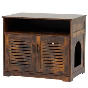 Cat Bathroom Furniture, Large Hidden Litter Box with Storage