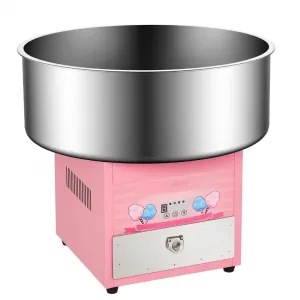 Commercial Cotton Candy Machine Electric Cotton Candy Floss Maker with 20 inch Stainless Steel Bowl for Mall Kids Birthday Family Party