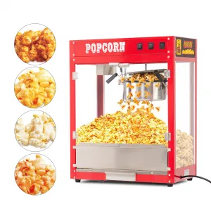 GRAVEE 8OZ Kettle Popcorn Machine + 10 Buckets for Large Events