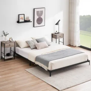 6 Inch Low Queen Bed Frame Heavy Duty Metal Mattress Foundation Platform Sturdy Steel Slat No Box Spring Needed, Easy Assembly, Noise Free