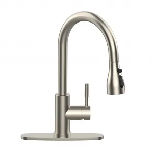 Pull Down Sprayer Kitchen Faucet, Matte Black, 3 Modes