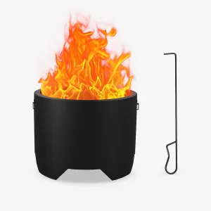 20 Inch Smokeless Fire Pit Portable Stainless Steel Outdoor Wood Burning Fireplace for Backyard Patio Camping, Lightweight 19lbs