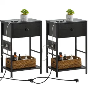 End Table, Black （2 Pack）