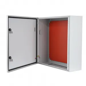 Steel Electrical Box, IP66, Lockable, for Outdoor/Indoor Safety - 15.7 x 10 x 23.6 inches