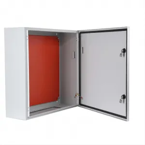 Steel Electrical Box, IP66, Lockable, for Outdoor/Indoor Safety - 8 x 23.5 x 23.5 inches