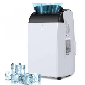 12000 BTU 3-in-1 Portable AC Unit | Cools 550 sq.ft with Fast Auto Cooling | Quiet Air Conditioner with Dehumidifier for Bedroom & Living Room - Black