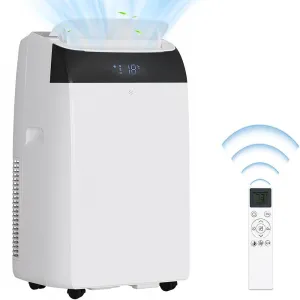 12000 BTU 3-in-1 Portable AC Unit | Cools 550 sq.ft with Fast Auto Cooling | Quiet Air Conditioner with Dehumidifier for Bedroom & Living Room - White