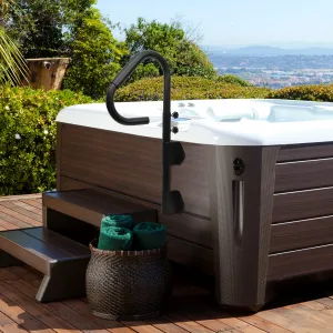 1Pack 600LBS Capacity Hot Tub Handrail 48"H Safety Handrail Pivots 360 Rotatable Adjustable Height Spa Hot Tub Handrail Safety Rail Stationary