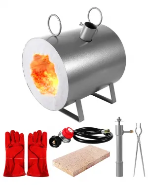 Single Burner Mini Propane Forge, Oval - Metal Heating & Shaping