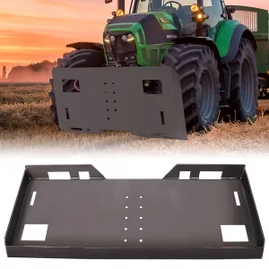 Universal 1/4" Thick Skid Steer Mount, 3000LBS Capacity