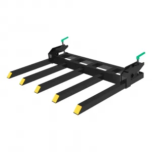 2500LB Clip-On Debris Forks - Fits 42-48" Buckets, Heavy-Duty Steel Quick-Mount Forks for Loaders/Skid Steers