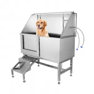 50 Inch Stainless Steel Large Dog Grooming Tub Wash Station
