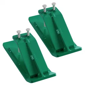 Tractor Bucket Protector, 3/8'' Thick Edge Tamers, Heavy-Duty Steel, 23.81lbs, Clears Snow & Gravel, Green, Universal Fit