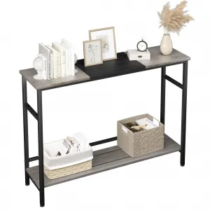 Color Block Console Table, Adjustable Shelf, MDF & Metal, Sturdy & Durable, For Living Room, Bedroom, Hallway
