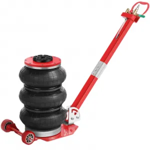 3 Ton 6600LBS Triple Air Bag Jack, Up To 15.75" Lift, Long Handle