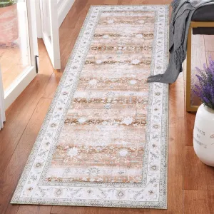Area Rug 2x8 Washable Rug Bohemian Rug Kitchen Rugs for Living Room Bedroom Dining Room Office Nursery Non-Slip Kitchen Rug