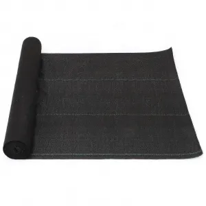 4'x100' 5oz Weed Barrier Landscape Fabric Heavy Duty, Weed Block Gardening Ground Cover Mat, Woven Mulch for Landscaping Ground Cover Weed Control Fabric, Black Garden Bed Liner