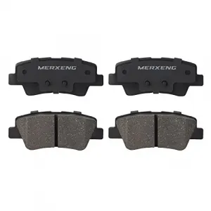 4Pcs Premium Ceramic Rear Brake Pads for 2011-2015 Sonata,2013-2016 Elantra GT,2012-2017 Azera,2012-2016 Veloster,2011-2016 Optima,2014-2016 Forte5,2014-2017 Cadenza,2014-2016 Forte