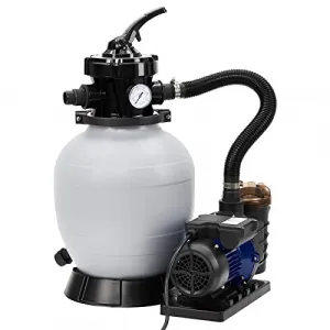 13 Inch Sand Filter Pump, 3434GPH 3/4HP Pool Sand Filter for Above Ground and Inground Pool Up to 8500 Gallons, with 6-Way Multi-Port Valve & Strainer Basket Easy Installation