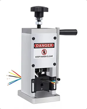 Manual Wire Stripper 0.06-1 Inch, Hand Crank/Drill, for Recycling