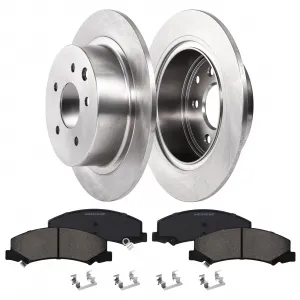 Premium Ceramic Disc Front Brake Rotor Compatible With Impala Monte Carlo Lucerne Front Aluminum-Zinc Coated Rust Resistant