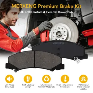 Premium Ceramic Disc Rear Brake Rotor Compatible With ACCORD TSX Rear Aluminum-Zinc Coating Rust Resistant