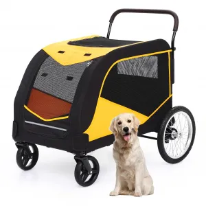 Dog Stroller for Large Pet Jogger Stroller with 4 Wheel