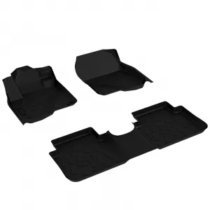 Floor Mats Compatible with CR-V, Custom Fit Floor Liners for 2017-2022 CR-V, 1st & 2nd Row All Weather Protection, Black