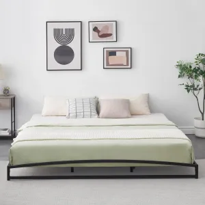 6 Inch Metal King Bed Frame, Heavy Duty Low Profile King Bed Frame Support Mattress Foundation, No Box Spring Needed,Easy Assembly