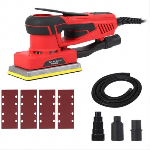 350W Brushless Motor Sheet Sander, 10000 RPM + 12 Papers