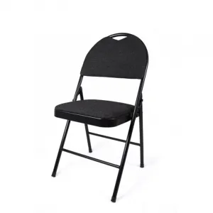 Chairs2 Folding Chairs, Set of 6, Black (A)