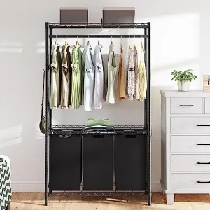 Hampers & Baskets, Large, 3-Laundry Sorter