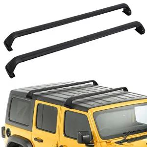Roof Rack Bars for 2007-2023 Wrangler JK JL, Grooved Rails Fit