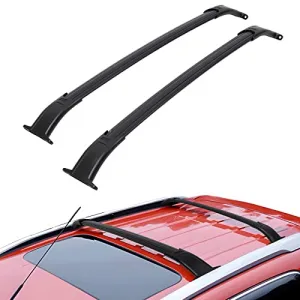 Car Roof Rack Cross Bars for 2015-2020 Chevrolet Suburban & Tahoe – Aluminum Replacement with Grooved Side Rails for Cargo, Kayak, Bike & Snowboard