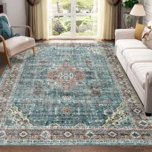Large Area Rug for Bedroom Non-Shedding Washable Rug 9x12 Carpet Boho Accent Rug for Living Room Bedroom Dining Room Rug