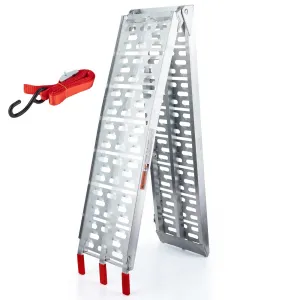 7.5 FT Aluminum ATV Motorcycle Ramps, 750lbs Capacity