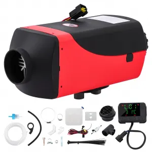 Diesel Air Heater 12V with 10L Tank & Muffler, Diesel Heater 3KW, Diesel Parking Heater with LCD Thermostat Monitor & Remote Control for Trucks, Trailer, Boat and Motor-Home