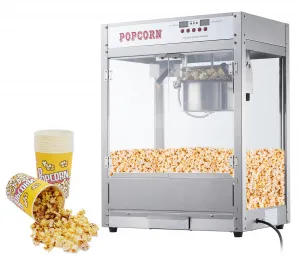 Tabletop 8 Oz Popcorn Maker, Digital, Easy Clean & Warm Feature