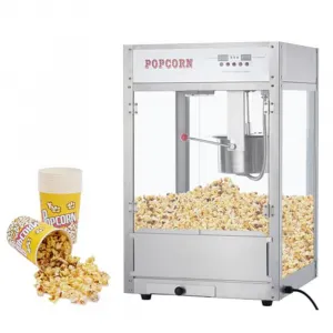 12oz Commercial Popcorn Machine, Temp Control & Digital Display