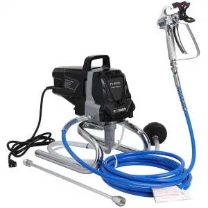 Stand Airless Paint Sprayer - High-Efficiency, Thinning-Free Design with Minimal Overspray, Includes Extension Rod for Home Exterior & Interior DIY Painting Projects