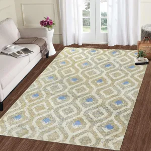 Large Living Room Area Rug 9x12 Non-Shedding Boho Area Rug Non-Slip Indoor Floor Carpet Contemporary Area Rug Modern Geometric Area Rug for Bedroom Nursery Home Office, Taupe