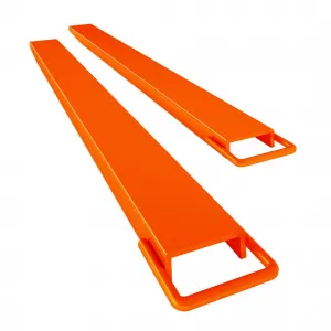 Pallet Forklift Extensions 72" Length 4.5" Width, Heavy Duty Steel Pallet Fork Extension, 1 Pair Fork Extensions for Forklifts, Orange