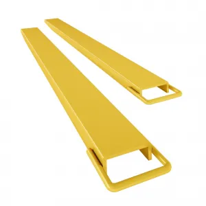 Pallet Fork Extension, [4.5" Width 96" Length] Heavy Duty Steel Pallet Extensions for Forklift Truck- Yellow