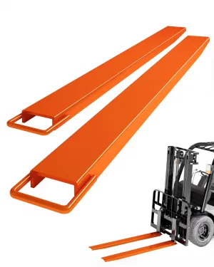Pallet Forklift Extensions, 96" Fork Extensions 6.5" Width, Heavy Duty Fork Extensions for Forklifts, 1 Pair Forklift Extensions for Forklift Truck,Orange