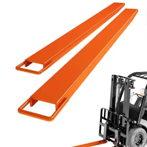 Pallet Forklift Extensions, 82" Fork Extensions 5" Width, Heavy Duty Fork Extensions for Forklifts, 1 Pair Forklift Extensions for Forklift Truck,Orange