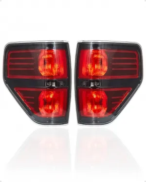 09-14 Ford F-150 Tail Lights, Driver & Passenger Side Assembly